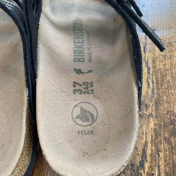 Birkenstock Holographic Snake Print Sandals Vegan Size 37 - Picture 5 of 8